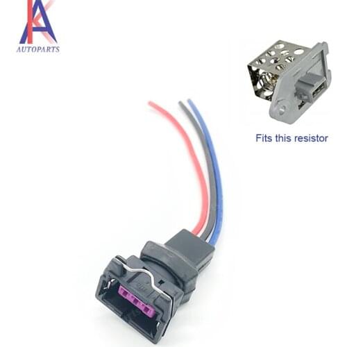 Wiring Harness Cable Connector for Blower Fan Heater Resistor For Peugeot 406 607 807 Partner 1267A9