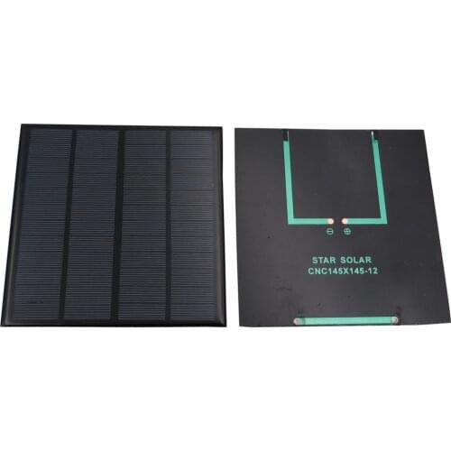 2pcs x Solar Panel 12V 3W 250MA Cell DIY Battery Charger Mini Solar Panel China Module Solar System Cells for Cell Charger Toy