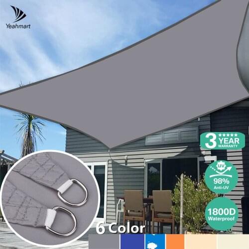 4x3/5x5x5M Waterproof Large Sun Shelter Sunshade Protection Outdoor Canopy Garden Patio Pool Shade Sail Awning Camping Shade Net