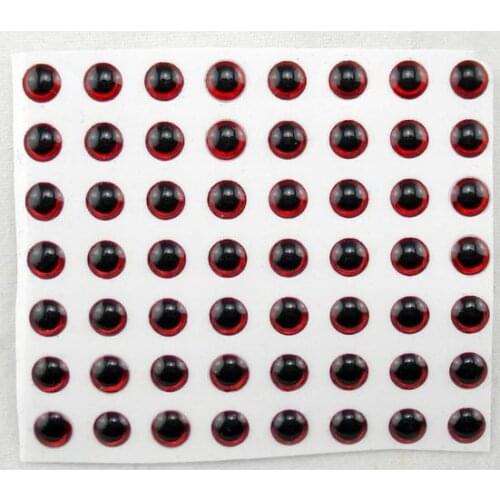 90pcs 14mm Red 3D Holographic Fishing Lure Eyes,Fly Tying, Jigs, Craft, Dolls