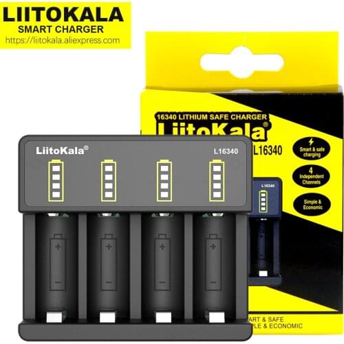 LiitoKala Lii-16340 3.7V 4.2V Rechargeable Battery CR123A CR123 Charger