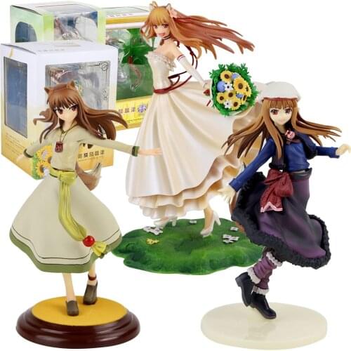 Anime Spice and Wolf Holo Figure Toy Holo The Wise Wolf Model Doll Gift for Children