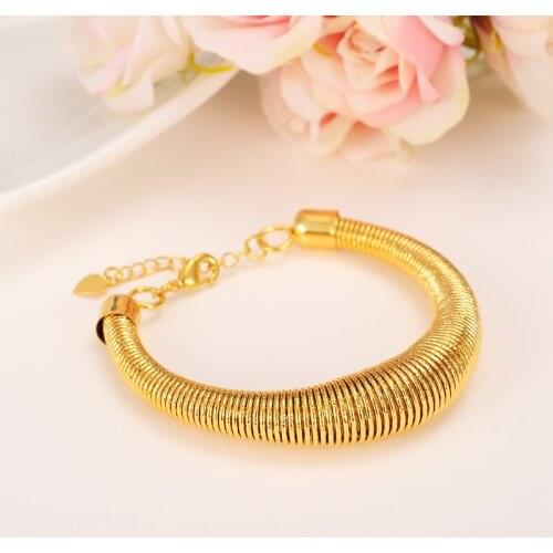 Bangrui African Bangles For Womens Gold Color Dubai Jewelry Ethiopian Arab Bracelets Bridal Gift/Mom Present