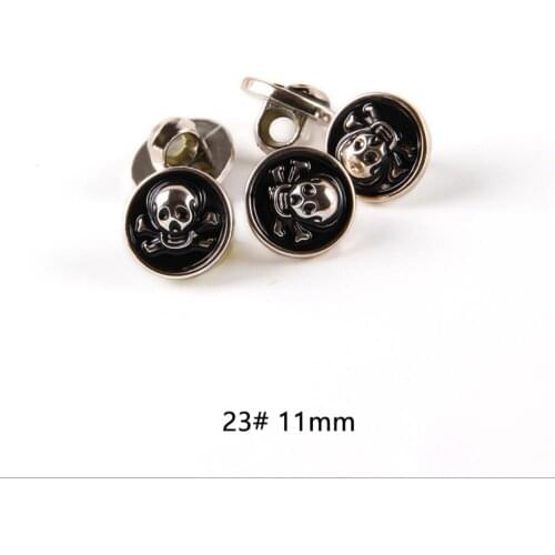 Free shipping 50pcs/lot High-end fashion skull button shirt sweater decorative buttons DIY jewelry accessories