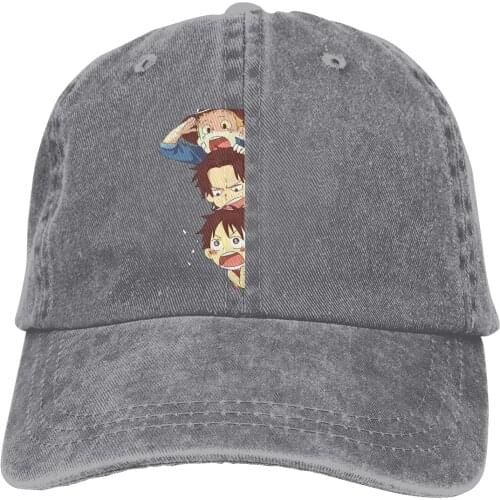 Ace, Sabo & Luffy Sticker The Baseball Cap Peaked capt Sport Unisex Outdoor Custom One Piece Anime Manga Hats