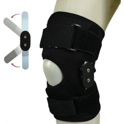 Elastic Open Patella Kneepad Breathable Knee Support Brace Side Aluminium Alloy Stabilizer for Basketball Joint Fixed Kneepad
