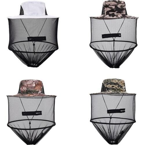 Outdoor Fishing Cap Camping Folding Leisure Ultraviolet-proof Beekeeping Anti-mosquito Net Hats Unisex Neck Head Cover Sunhat