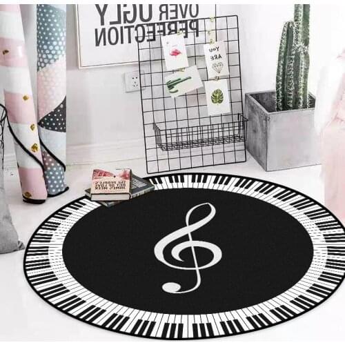 Piano Key Notes Black White Modern Rug Doormat Floor Mat Carpet Home Carpet Hotel Living Room Anti Slip