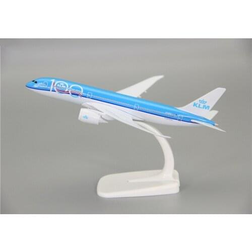 Diecast 1:400 Scale B787-10 KLM Airline 18CM Alloy Collectible Plane Model Display Toy Airplane Aircraft Collection Toys