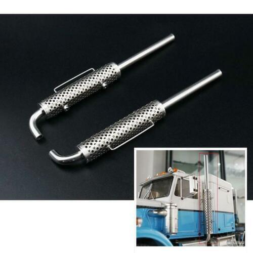 LESU 1/14 RC Model Metal Chimney 1pair for DIY TAMIYA King Hau Car Truck TH09769-SMT5