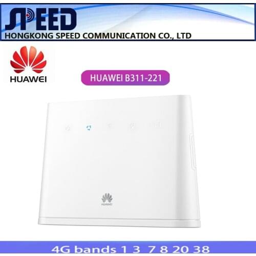 Huawei 4G Router 2 Modem B311-221 with SIM Card slot CAT4 150Mbps LTE CPE 2.4GHz Outdoor Router Support VoIP