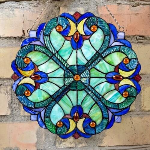 Heart Shaped Window Panel Hangings Wall Decor Tiffany Color Baffle Pendant Living Room Art Decoration Scandinavian Gift New