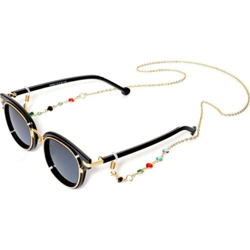 Glasses with chain Fashion Chic Womens Gold Silver Eyeglass Chains Sunglasses Reading Glasses Chain Eyewears Cord Holder neck st