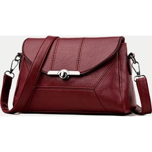 Solid Color PU Leather Women Bags mama Fashion Shoulder Bag Lady Handbag Totes Bolsa Female NEW Messenger Bag Purse