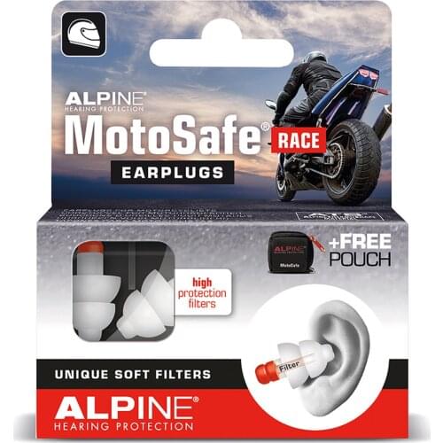 ALPİNE MOTASAFE RACE Motorcycles Reusable Silicone Ear plugs Musician Filter Earplugs Noise Canceling Hearing Protection Earbud