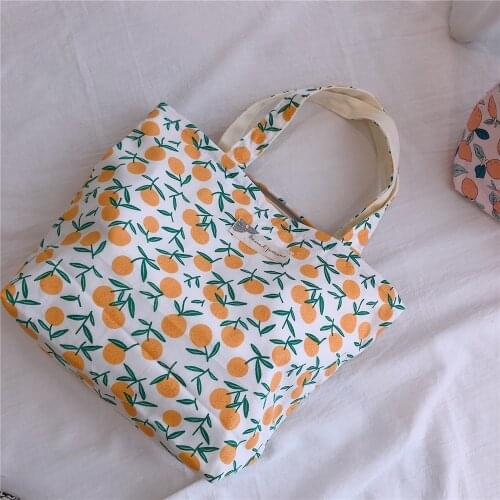 Portable Lunch Bag Floral Small Tote Bags Korean Style Kids School Lunch Box Women Simple Shopping Bag Picnic Food Storage Pouch