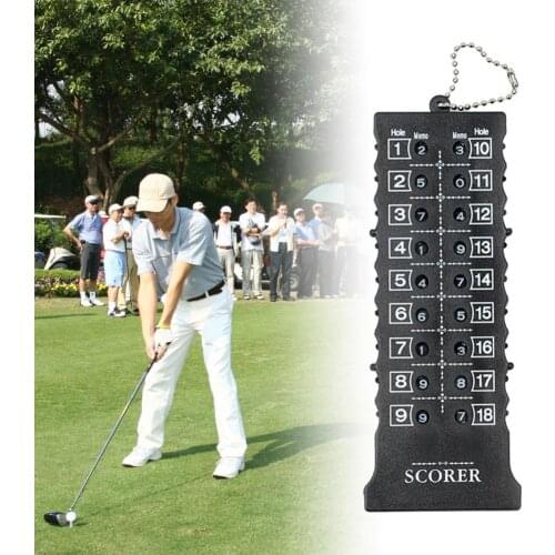 Golf Scoreboard Wear Resistant Convenient Golf Accessory 18 Hole Compact Waterproof Thicker Golf Score Card Counter for Outdoor