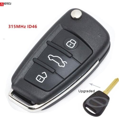 Keyecu New Replacement Upgraded Folding Remote Car Key Fob 315MHz ID46 for Hyundai Accent2005 2006 2007 2008 2009 2010 2011 2012