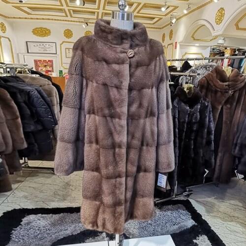 2020 winter real mink fur coat woman fashion mink fur coat High grade real mink fur coat Casual winter coat women fur 0000
