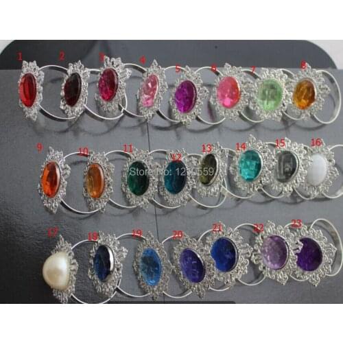 100 Pieces Serviette Gem Table Napkin Ring Wedding Party Favor Bridal Dinner Favour Decor Wedding Bridal Shower Favour Supplies