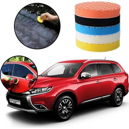 5pcs Sponge Buff Pads Polishing waxing Car Woodworking Furniture Glass Fiberglass Detailing Care Washer Polisher tools