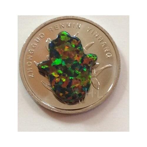 50PCS/Lot 11*13MM Hamsa Opal OP32 Black Opal Hamsa Hand Stone