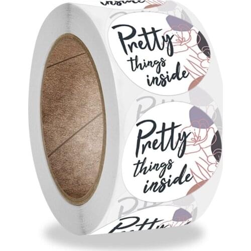 500pcs/roll Pack Pretty Thing Inside Gift Sticker Birthday Party Wedding Decoration Scrapbook Stationery Sticker