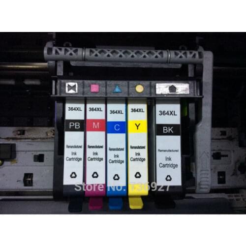 5pk Compatible ink cartridge for hp 364 HP364 , for Photosmart Premium C309a C309g C309n C310a C410a 7510 7520 7525 D7560 6520
