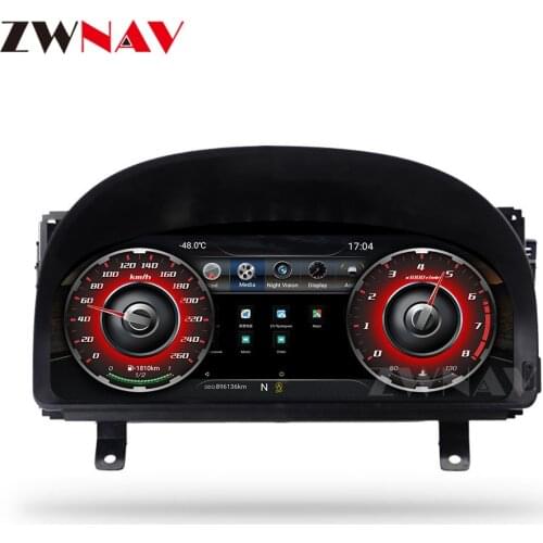 Android 9.0 Meter Screen Car Dashboard Instrument For Toyota Alphard 20S Vellfire20 07+ Display Multimedia Player GPS Navigation