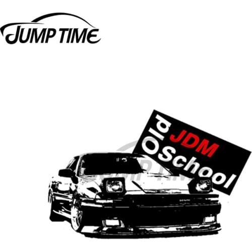 JumpTime 13 x 3.8cm For Old School JDM SupraA70 Car Sticker Scratch-Proof Motorcycle Decal Cartoon Windshield Vinyl Car Wrap
