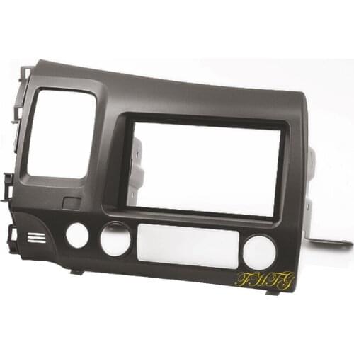 Car Radio Fascia is suitable for 2008-2011 Honda Civic (LHD, with SRS hole),Double Din Car Audio Frame