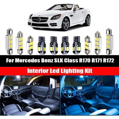 For Mercedes Benz SLK Class R170 R171 R172 1996-2015 Canbus Interior LED Bulbs Vehicle Indoor Dome Map Light Kit Car Accessories
