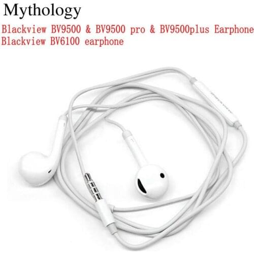 Earphone Headset for Blackview BV6100 BV9500 Pro Original Headphone 3.5mm Jack for BV9500 Plus Mythology