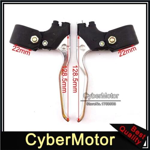 7/8'' Alloy Chrome Left Right Handle Brake Lever For 47cc 49cc Mini Moto Pocket Dirt Bike Kids Moto Gas Scooter