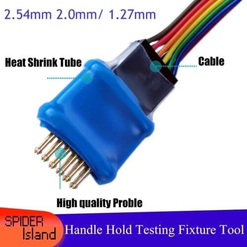 1x 3P-10P PCB Test Tool PCB single row Handheld Probe 2.54 2.0 1.27 Download programming Bootloader Programmer Module