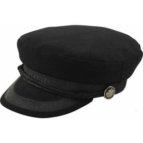 Large size navy cap small head flat hat felt army hat big bone men wool plus sizes military caps 52-55cm 55-57cm 58-60cm 60-63cm
