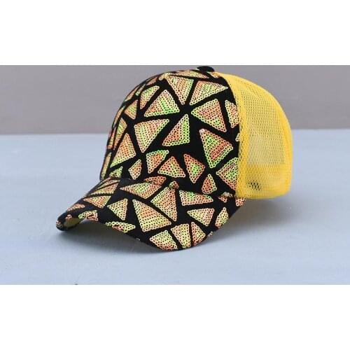 LDSLYJR new style Spring Summer shine solid color mesh Casquette Baseball Cap Adjustable Snapback Hats for child boy and girl120