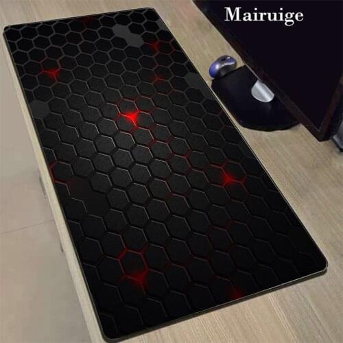 Mairuige Hot Selling Grid Game Player Large Locking Edge Mouse Pad Rubber Non-slip for Desktop Keyboard PC Computer Notebook Mat