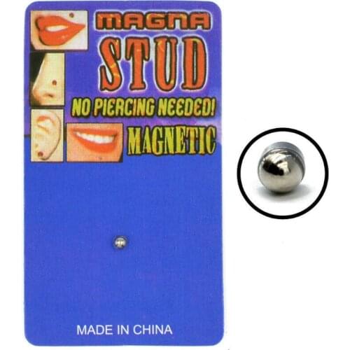 Stainless Steel Magnetic Stud Earring Magnet Nose Ear Lip Stud Non Piercing Tragus Nose Stud Body Jewelry Unisex