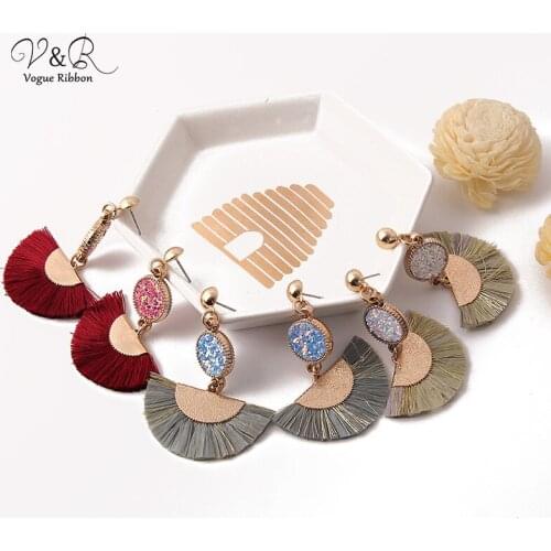 Vogue Ribbon Fashion DIY Jewelry New Arrival, Imitation Gold Plated, 3 Sizes Of Hoops, Colorful Venonat, Diy Jewelry Set New Tre