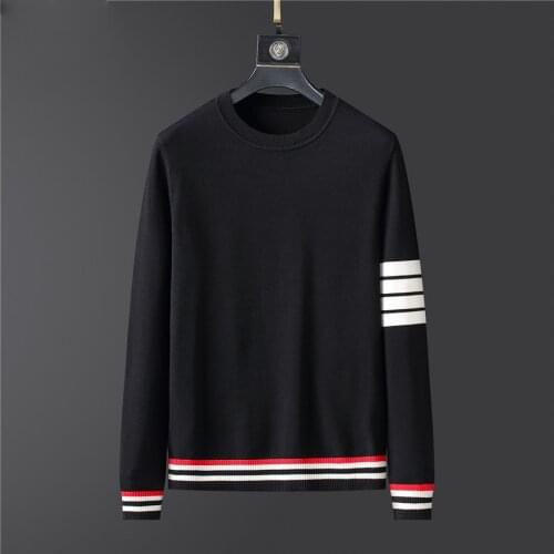 2020 new Winter Thickness Pullover Men O-neck Solid Long Sleeve Warm Slim Sweaters Mens Sweater Pull Male Clothing Cotton Wool