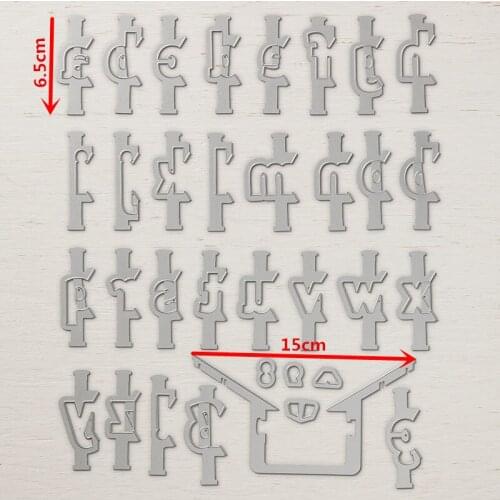 34pcs Alphabets Set Metal Cutting Dies Stencil for DIY Scrapbooking Photo Album Embossing Paper Cards Decor Crafts 2019 New
