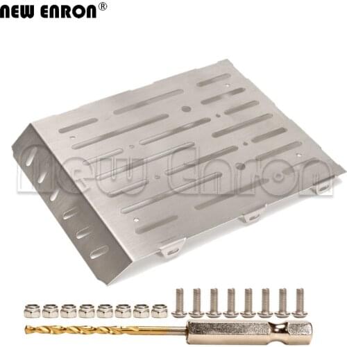 NEW ENRON Stainless Steel Rear Trunk Cover Non-slip Plate Decorative for RC Crawler Car TRAXXAS TRX-6 G63 88096-4 Upgrade