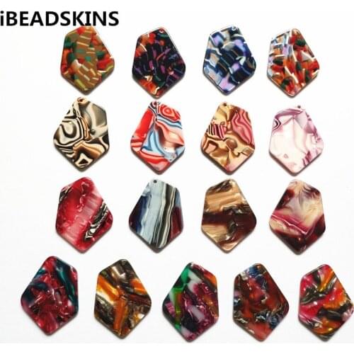 New arrival! 37x28mm 50pcs acetic acid irregular-shape charms for earrings accessories,Earring parts Jewelry Findings making