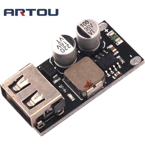 QC3.0 QC2.0 USB DC-DC Buck Converter Charging Step Down Module 6V-32V 9V 12V 24V to Fast Quick Charger Circuit Board 3V 5V 12V