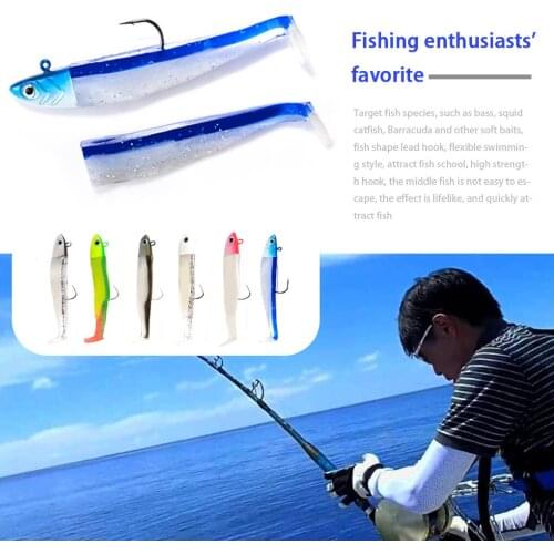 12g 25g Soft Minnow Lead Head Fishing Lures Silicone Wobblers Jig Head Artificial Baits Crank Hook Fishing Shad Soft Baits