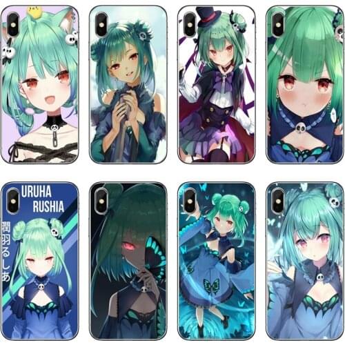 Uruha Rushia Hololive Transparent Phone Case For iPhone 12 11 Pro Max Mini XS Max XR X 8 7 Plus 6 6S Plus 5 5S SE 2020