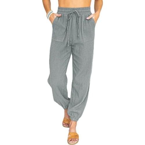 RANMO Women's Linen Trousers