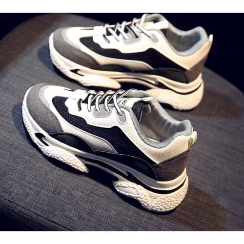 Luxury 2020 New Women Shoes Platform Shoes Fashion Sneakers Low Cut Lace-Up Mixed Colors Designer Shoes Women High Quality