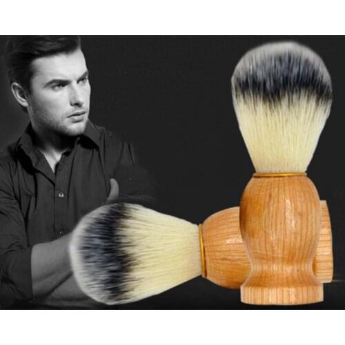 Men Shaving Brush Badger Hair Shave Wooden Handle Facial Beard Cleaning Appliance High Quality Pro Salon Tool Safety Razor Brush